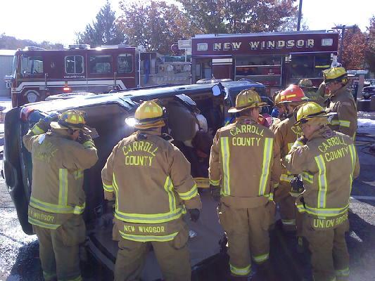 MVC with entrapment. Rt.31/Church St., New Windsor (Station 10)